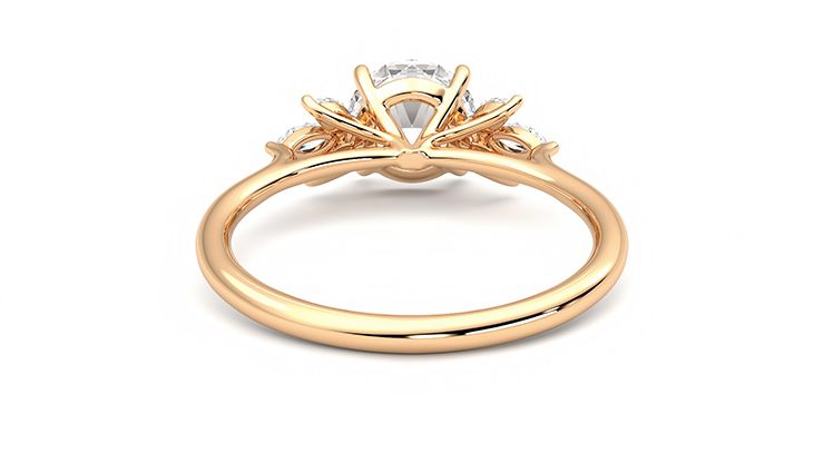 Taylor & Hart Lantana Round Engagement Ring 360 degree image 15