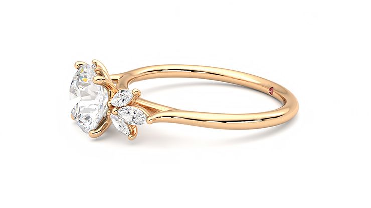 Taylor & Hart Lantana Round Engagement Ring 360 degree image 22
