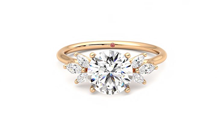 Taylor & Hart Lantana Round Engagement Ring 360 degree image 29