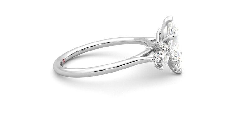 Taylor & Hart Lantana Marquise Engagement Ring 360 degree image 9
