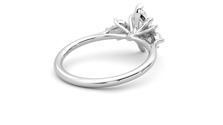 Taylor & Hart Lantana Marquise Engagement Ring 360 degree image 13