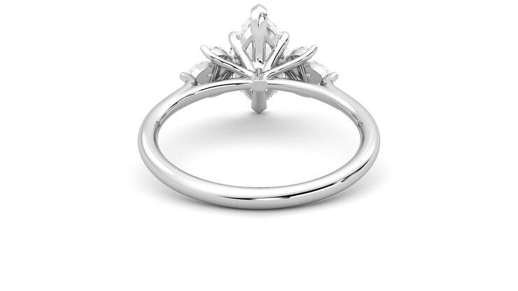 Taylor & Hart Lantana Marquise Engagement Ring 360 degree image 15