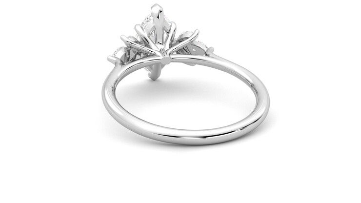 Taylor & Hart Lantana Marquise Engagement Ring 360 degree image 16