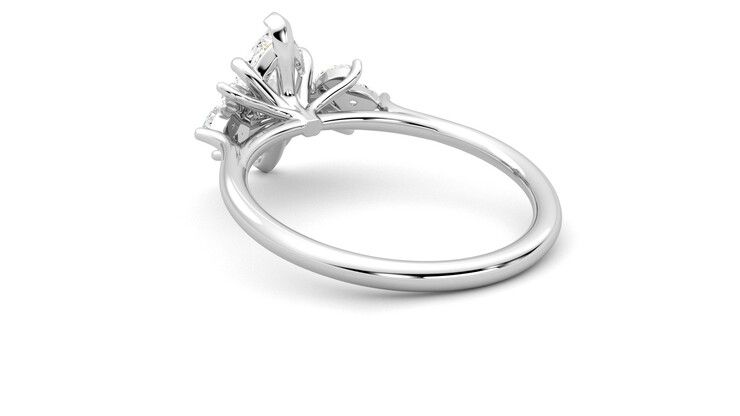 Taylor & Hart Lantana Marquise Engagement Ring 360 degree image 17