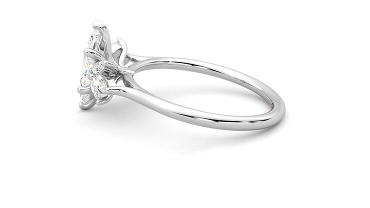 Taylor & Hart Lantana Marquise Engagement Ring 360 degree image 20