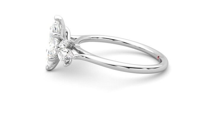 Taylor & Hart Lantana Marquise Engagement Ring 360 degree image 21