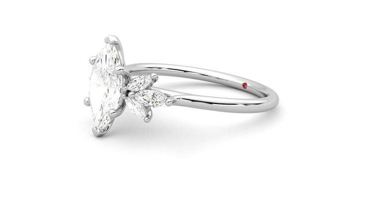 Taylor & Hart Lantana Marquise Engagement Ring 360 degree image 23
