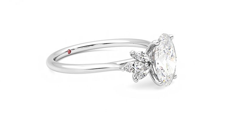 Taylor & Hart Lantana Oval Engagement Ring 360 degree image 7
