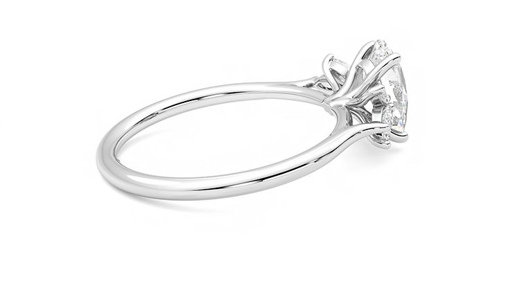 Taylor & Hart Lantana Oval Engagement Ring 360 degree image 11