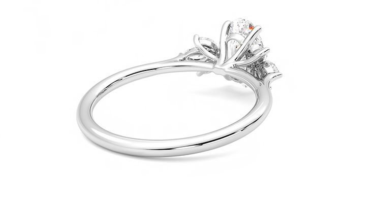 Taylor & Hart Lantana Oval Engagement Ring 360 degree image 13