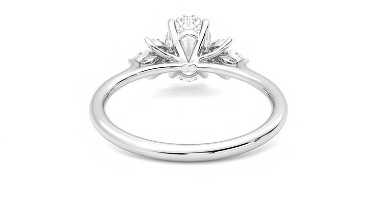 Taylor & Hart Lantana Oval Engagement Ring 360 degree image 15