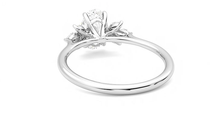 Taylor & Hart Lantana Oval Engagement Ring 360 degree image 16