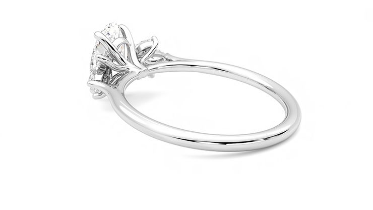 Taylor & Hart Lantana Oval Engagement Ring 360 degree image 18