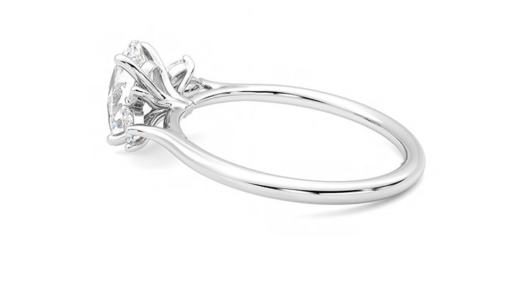 Taylor & Hart Lantana Oval Engagement Ring 360 degree image 19