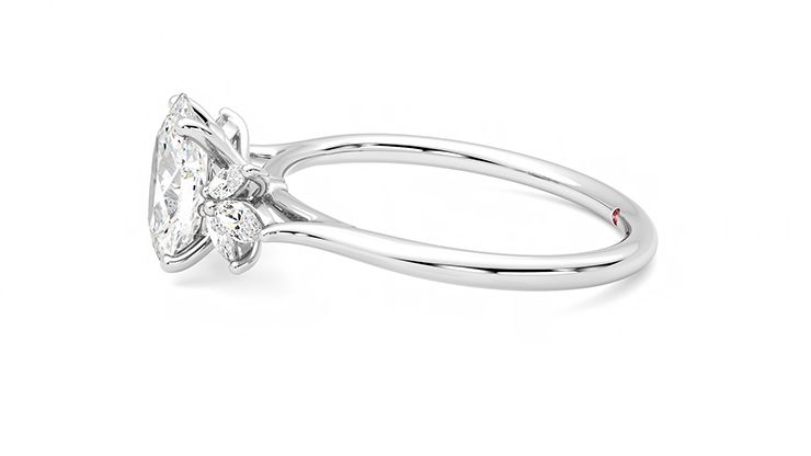 Taylor & Hart Lantana Oval Engagement Ring 360 degree image 21