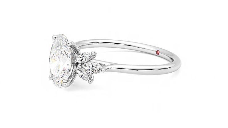 Taylor & Hart Lantana Oval Engagement Ring 360 degree image 23