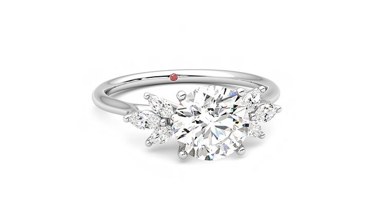 Taylor & Hart Lantana Round Engagement Ring 360 degree image 3