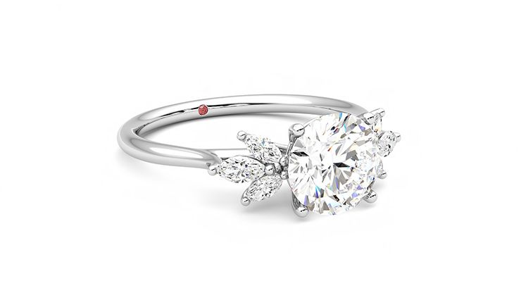 Taylor & Hart Lantana Round Engagement Ring 360 degree image 5