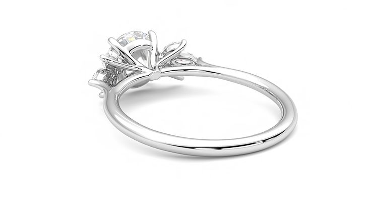 Taylor & Hart Lantana Round Engagement Ring 360 degree image 17