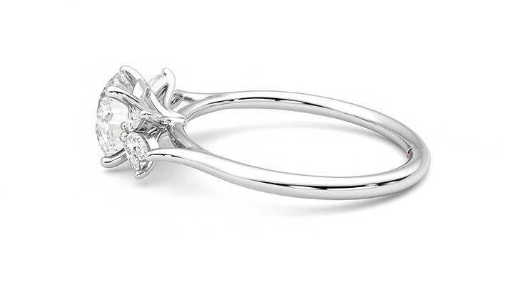 Taylor & Hart Lantana Round Engagement Ring 360 degree image 20
