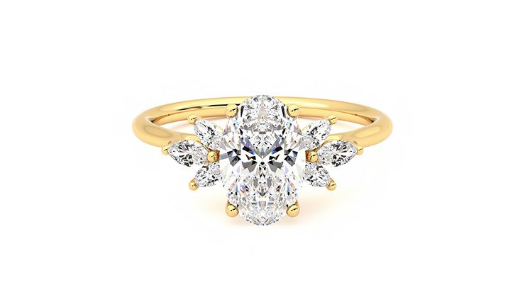 Taylor & Hart Lantana Oval Engagement Ring 360 degree image 0