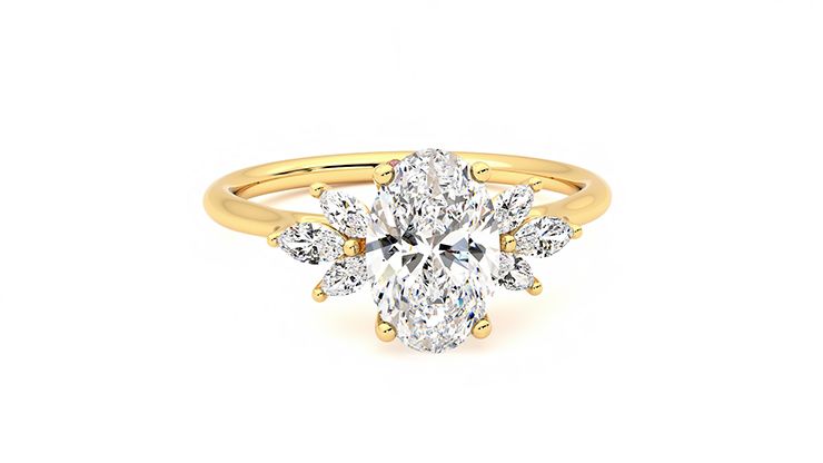 Taylor & Hart Lantana Oval Engagement Ring 360 degree image 2