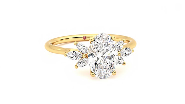 Taylor & Hart Lantana Oval Engagement Ring 360 degree image 3