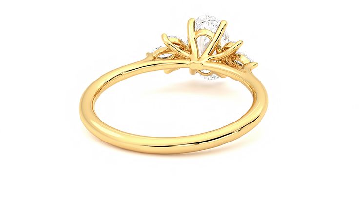 Taylor & Hart Lantana Oval Engagement Ring 360 degree image 14