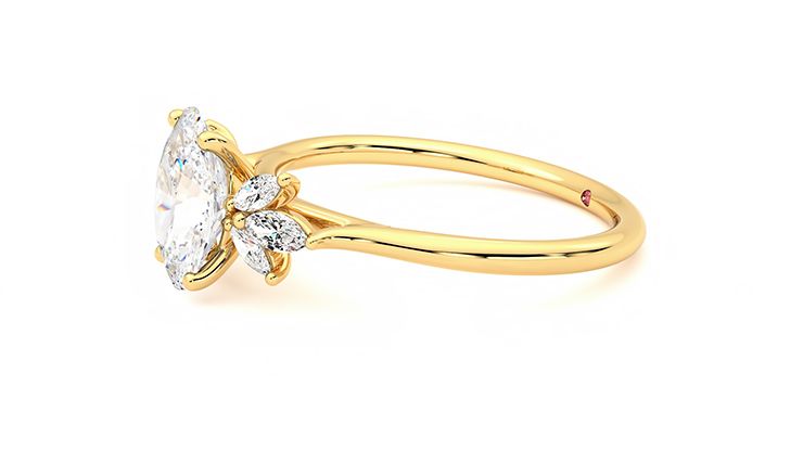 Taylor & Hart Lantana Oval Engagement Ring 360 degree image 22