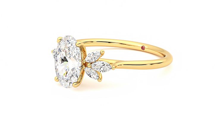 Taylor & Hart Lantana Oval Engagement Ring 360 degree image 24