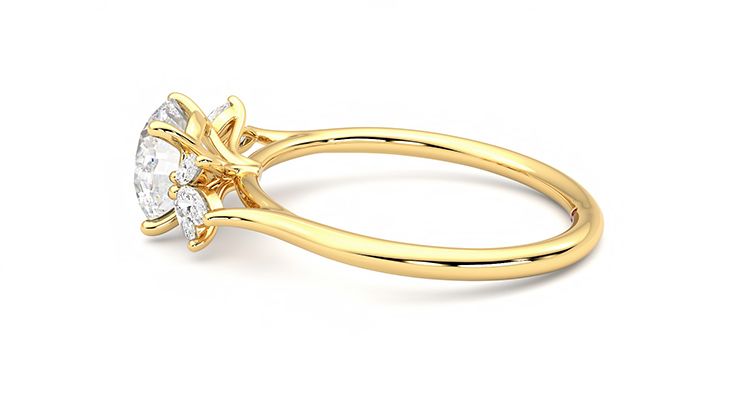 Taylor & Hart Lantana Round Engagement Ring 360 degree image 20