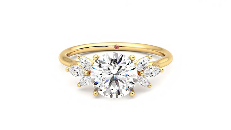 Taylor & Hart Lantana Round Engagement Ring 360 degree image 29