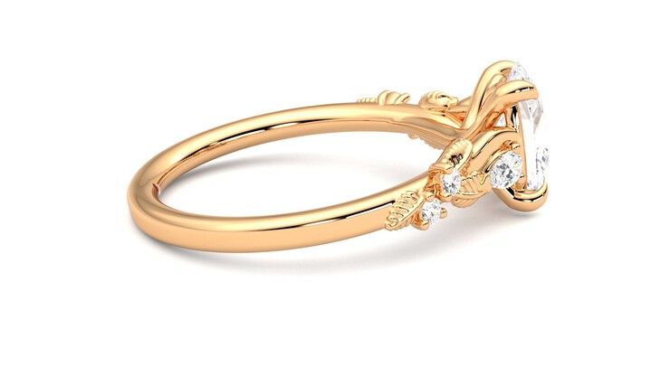 Taylor & Hart Lierre Oval Engagement Ring 360 degree image 10