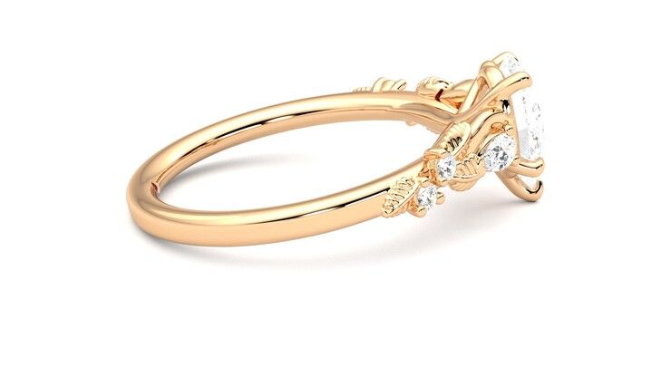 Taylor & Hart Lierre Pear Engagement Ring 360 degree image 10
