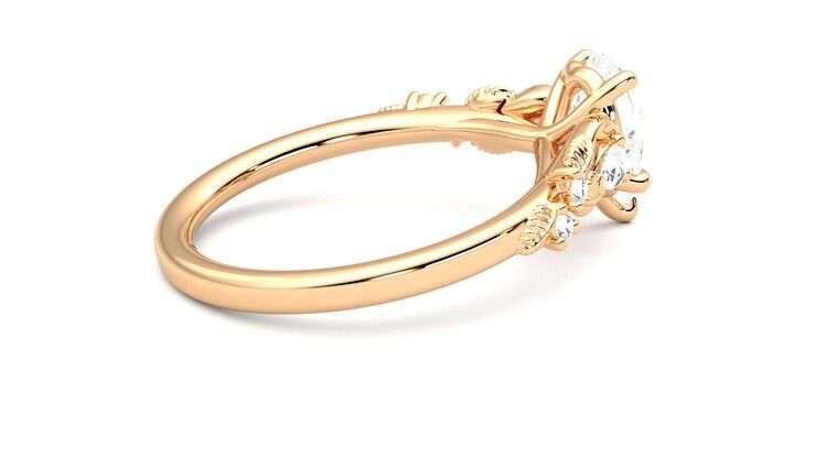 Taylor & Hart Lierre Pear Engagement Ring 360 degree image 11