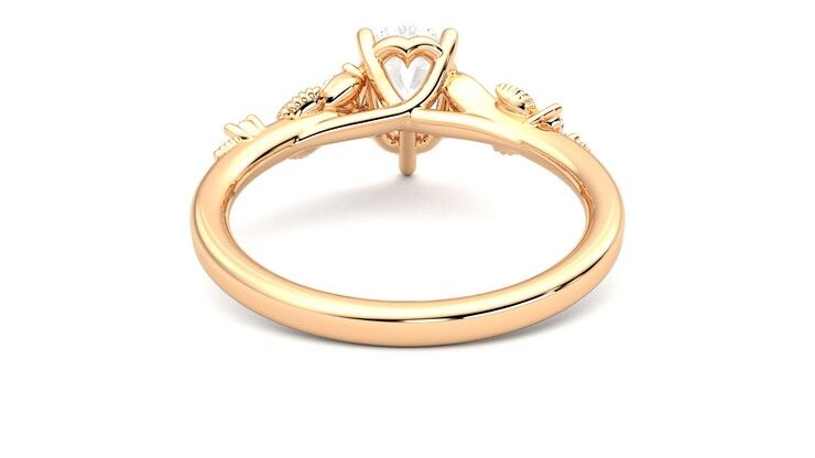 Taylor & Hart Lierre Pear Engagement Ring 360 degree image 15