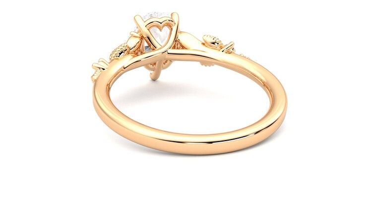 Taylor & Hart Lierre Pear Engagement Ring 360 degree image 16