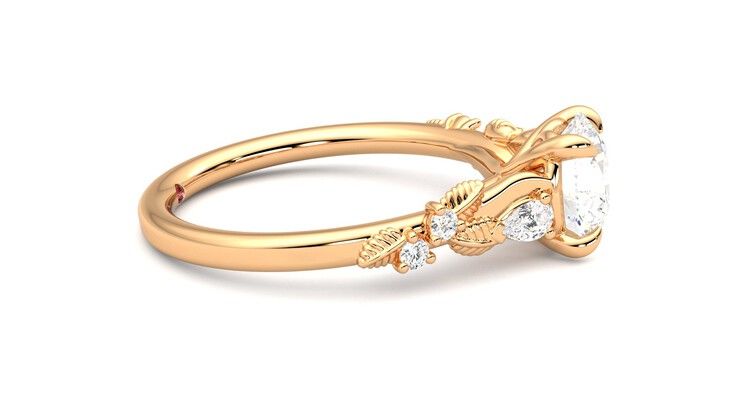 Taylor & Hart Lierre Round Engagement Ring 360 degree image 9