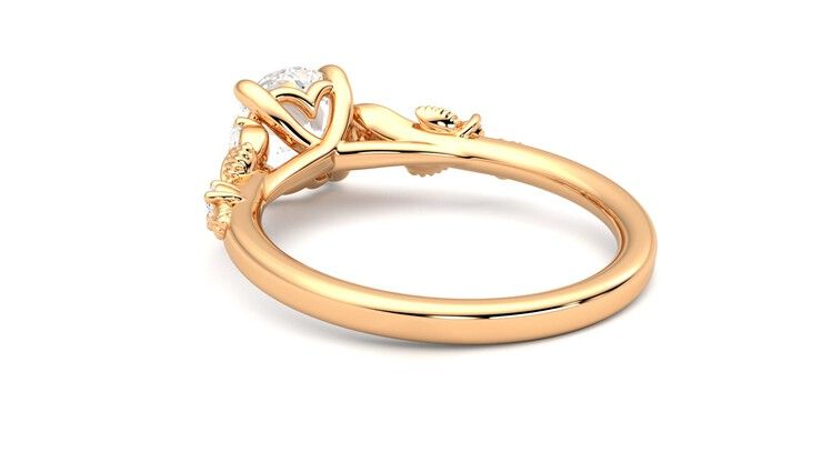 Taylor & Hart Lierre Round Engagement Ring 360 degree image 17