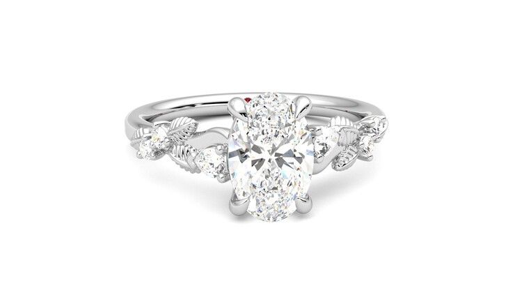 Taylor & Hart Lierre Oval Engagement Ring 360 degree image 2