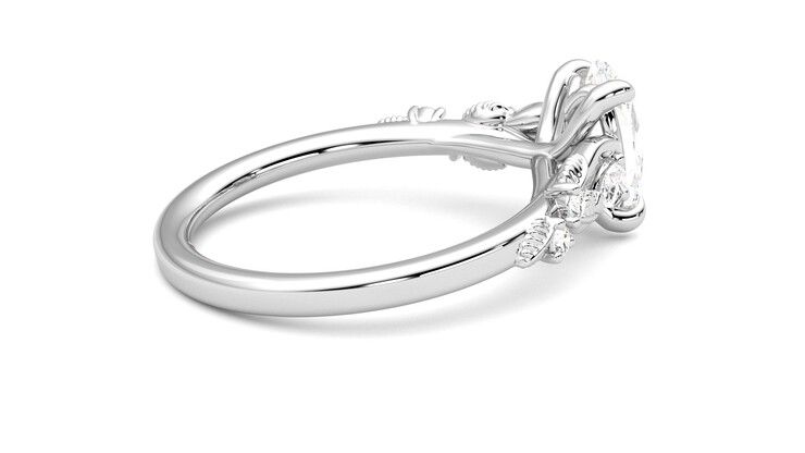 Taylor & Hart Lierre Oval Engagement Ring 360 degree image 11