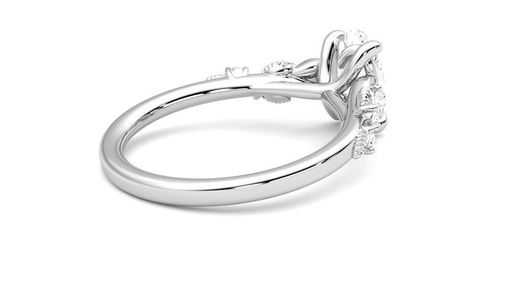 Taylor & Hart Lierre Oval Engagement Ring 360 degree image 12