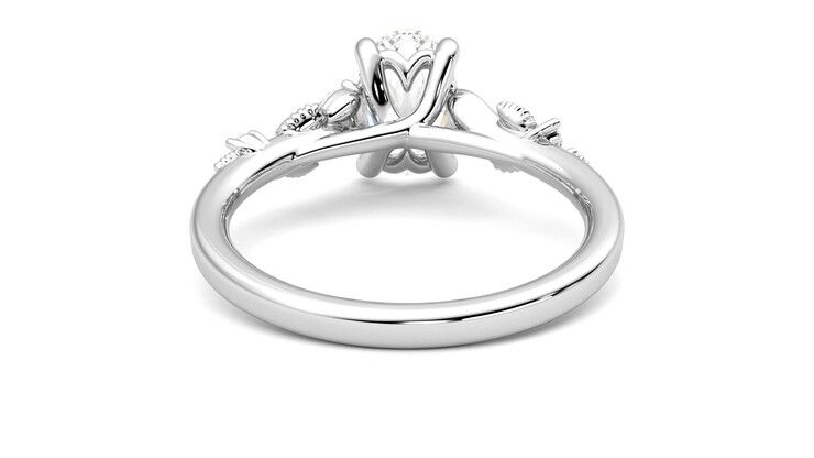 Taylor & Hart Lierre Oval Engagement Ring 360 degree image 15