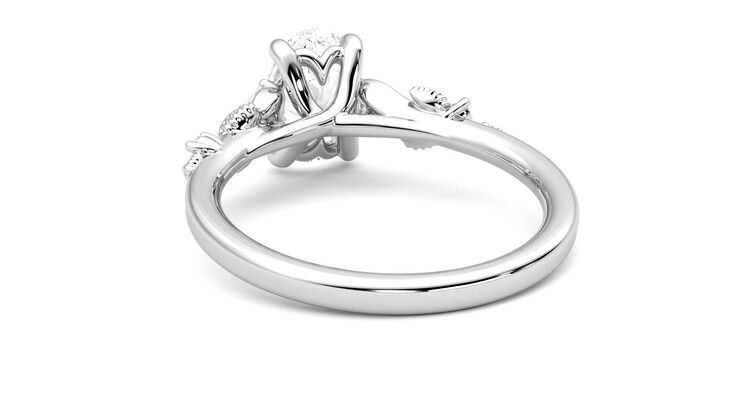 Taylor & Hart Lierre Oval Engagement Ring 360 degree image 16