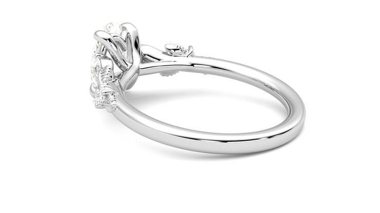 Taylor & Hart Lierre Oval Engagement Ring 360 degree image 18