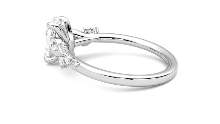 Taylor & Hart Lierre Oval Engagement Ring 360 degree image 19