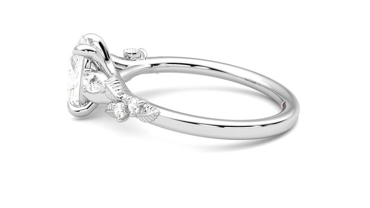 Taylor & Hart Lierre Oval Engagement Ring 360 degree image 20