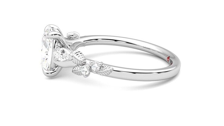 Taylor & Hart Lierre Oval Engagement Ring 360 degree image 21