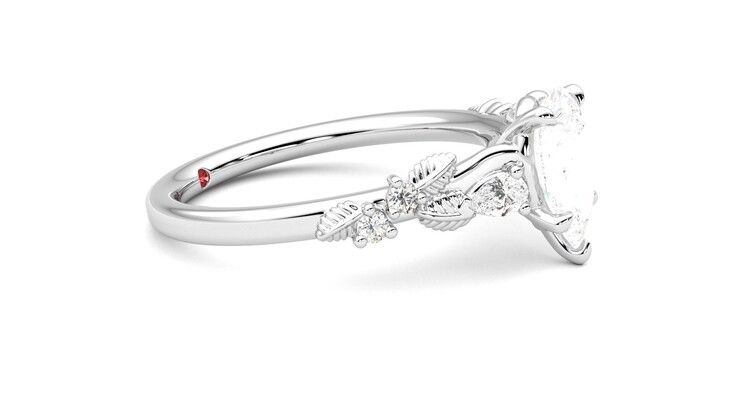 Taylor & Hart Lierre Pear Engagement Ring 360 degree image 8