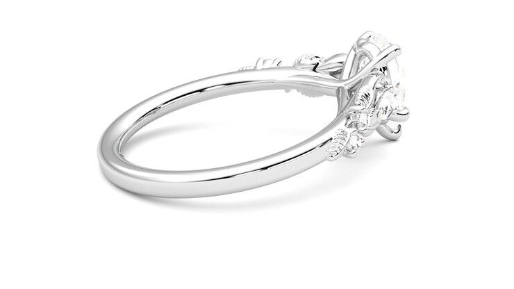 Taylor & Hart Lierre Pear Engagement Ring 360 degree image 11